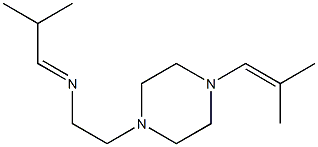 4-(2-methylprop-1-enyl)-N-(2-methylpropylidene)piperazine-1-ethylamine Structure