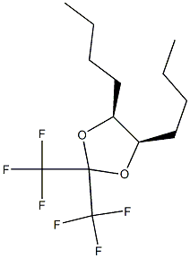 4α,5α-Dibutyl-2,2-bis(trifluoromethyl)-1,3-dioxolane Structure
