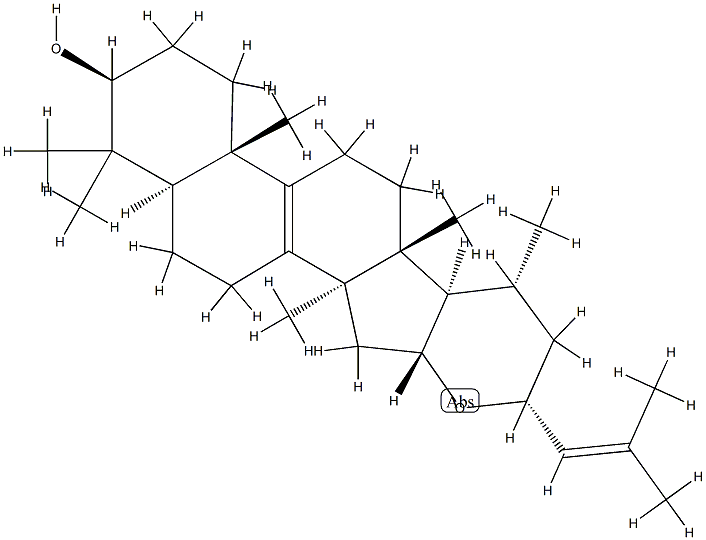 (23R)-16α,23-Epoxy-5α-lanosta-8,24-dien-3β-ol Structure