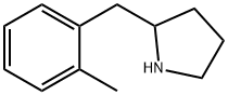 2-[(2-甲基苯基)甲基]吡咯烷 结构式