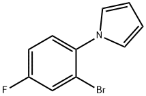 1-(2-bromo-4-fluorophenyl)-1H-pyrrole Structure