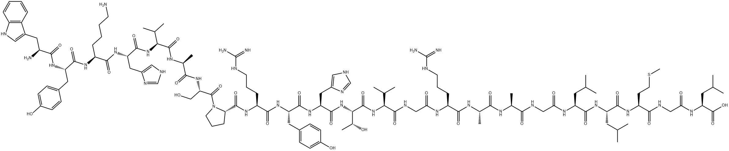 TRP-TYR-LYS-HIS-VAL-ALA-SER-PRO-ARG-TYR-HIS-THR-VAL-GLY-ARG-ALA-ALA-GLY-LEU-LEU-MET-GLY-LEU, 383415-79-0, 结构式