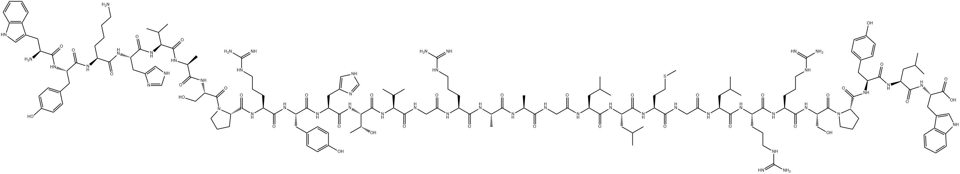 神经肽W-30 (人), 383415-80-3, 结构式