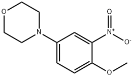 4-(4-Methoxy-3-nitrophenyl)Morpholine 化学構造式