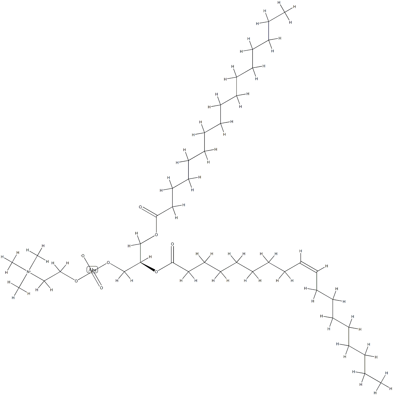 磷脂酰胆碱(牛脑), 383907-52-6, 结构式