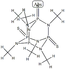 38448-55-4 2,4,6,8,9,10-Hexamethyl-2,4,6,8,9,10-hexaaza-1,3,5,7-tetraphosphatricyclo[3.3.1.13,7]decane1,3,5-trissulfide