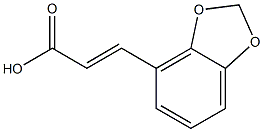 (E)-3-(benzo[d][1,3]dioxol-4-yl)acrylic acid Struktur
