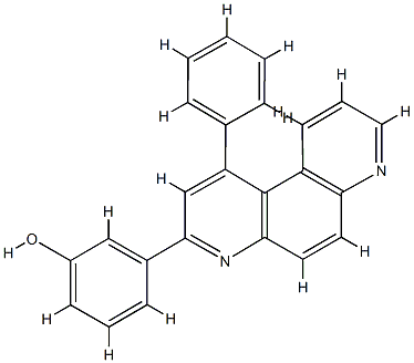 3-(1-phenyl[4,7]phenanthrolin-3-yl)phenol Struktur