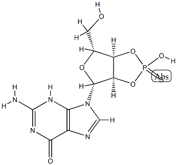 guanosine 2',3'-cyclophosphorothioate 结构式