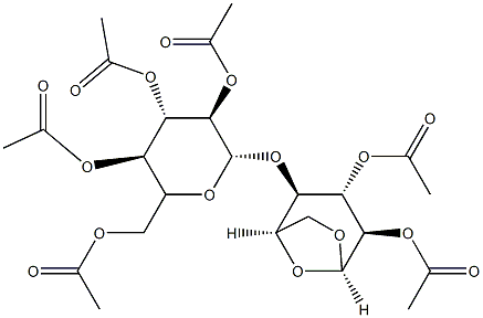 聚纤维二糖六乙酸酯, 38631-27-5, 结构式