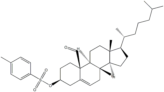 3β-ヒドロキシコレスタ-5-エン-19-アール4-メチルベンゼンスルホナート 化学構造式