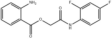 2-(2,4-difluoroanilino)-2-oxoethyl 2-aminobenzoate,386739-97-5,结构式