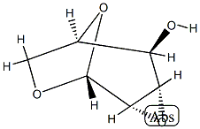 1,6:2,3-Dianhydro-β-D-mannopyranose Struktur