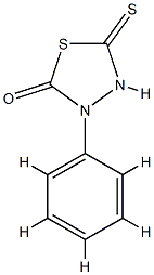3-phenyl-5-sulfanylidene-1,3,4-thiadiazolidin-2-one Structure
