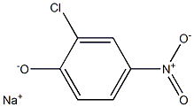 ナトリウム=2-クロロ-4-ニトロフェノラート 化学構造式