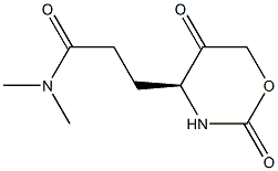 2H-1,3-Oxazine-4-propanamide, tetrahydro-N,N-dimethyl-2,5-dioxo-, (4S)- (9CI),387338-22-9,结构式