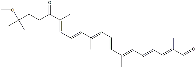 1,2-Dihydro-1-methoxy-4-oxo-12'-apo-ψ,ψ-caroten-12'-al Structure