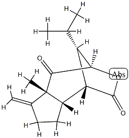 (1R,8aα,9S)-1,4,5,5a,6,7,8,8a-Octahydro-5aα-methyl-6-methylene-9-isopropyl-1,4α-methano-2H-cyclopent[d]oxepine-2,5-dione|