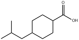 4-イソブチルシクロヘキサンカルボン酸 (cis-, trans-混合物) 化学構造式