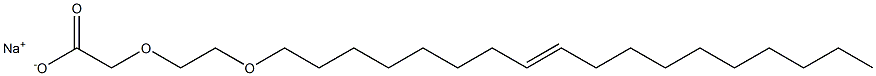 Α-(羧甲基)-Ω-[(Z)-9-十八烯基氧代]聚(氧乙烯)钠盐, 38816-48-7, 结构式