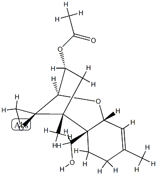 12,13-Epoxytrichothec-9-ene-3α,15-diol 3-acetate Struktur