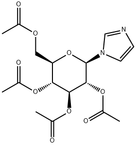 1-(2,3,4,6-tetra-O-acetyl-β-D-glucopyranosyl)imidazole Structure