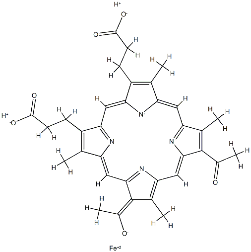 diacetyldeuteroheme 结构式