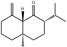 (2S,8aβ)-4aα-メチル-8-メチレン-2α-イソプロピルデカリン-1-オン 化学構造式