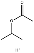 Acetic  acid,  1-methylethyl  ester,  conjugate  monoacid  (9CI) Struktur