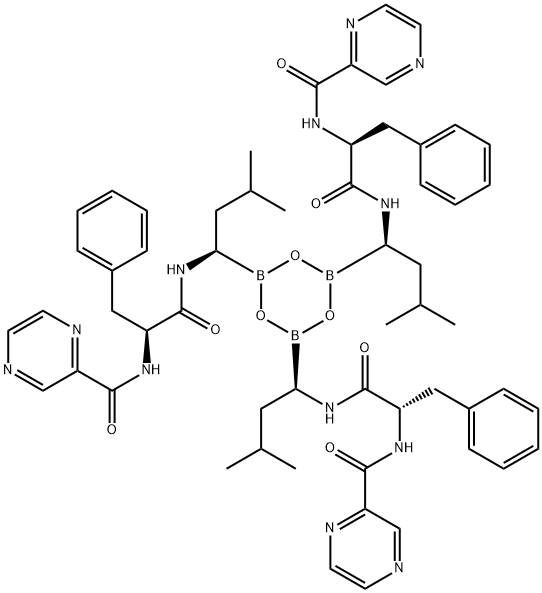 2-PyrazinecarboxaMide, N,N',N''-[2,4,6-boroxintriyltris[[(1R)-3-Methylbutylidene]iMino[(1S)-2-oxo-1-(phenylMethyl)-2,1-ethanediyl]]]tris-