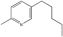 2-メチル-5-ペンチルピリジン 化学構造式