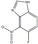 1H-Benzimidazole,5-fluoro-4-nitro-(9CI) Struktur