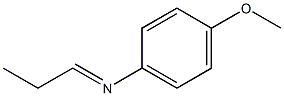 Benzenamine, 4-methoxy-N-propylidene-, [N(E)]- (9CI) Struktur