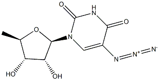 5'-Azido-5'-deoxyuridine Struktur