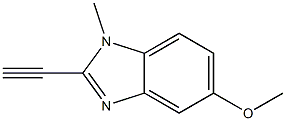 1H-Benzimidazole,2-ethynyl-5-methoxy-1-methyl-(9CI) Struktur