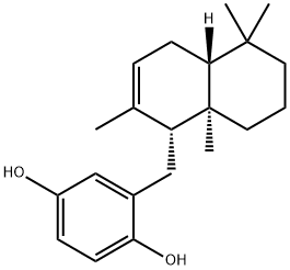 1,4-Benzenediol, 2[(1,4,4a,5,6,7,8,8a-octhydro-2,5,5,8a-trtramethyl-1-naphthalenyl]-, [1R-(1-alpha,-4 Structure