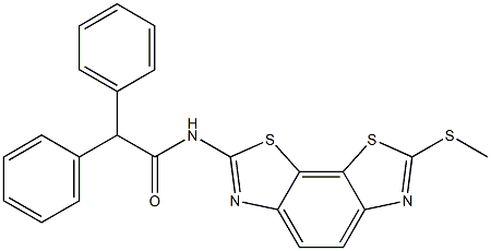 7-(Methylthio)-2-[(2,2-diphenylacetyl)amino]benzo[1,2-d:4,3-d′]bisthiazole Structure