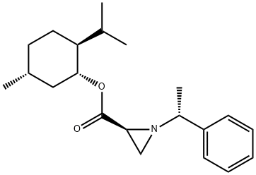 ()-Menthyl (S)-1-[(R)-α-Methylbenzyl]aziridine-2-carboxylate Structure