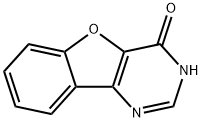 4-oxo-3,4-dihydro[1]benzofuro[3,2-d]pyrimidin-4(3H)-one Struktur
