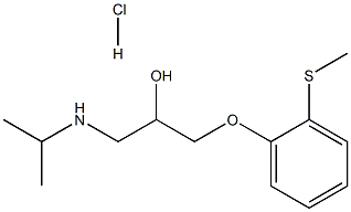 Tiprenolol hydrochloride Struktur