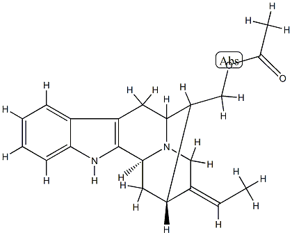 Sarpagan-17-ol acetate Struktur