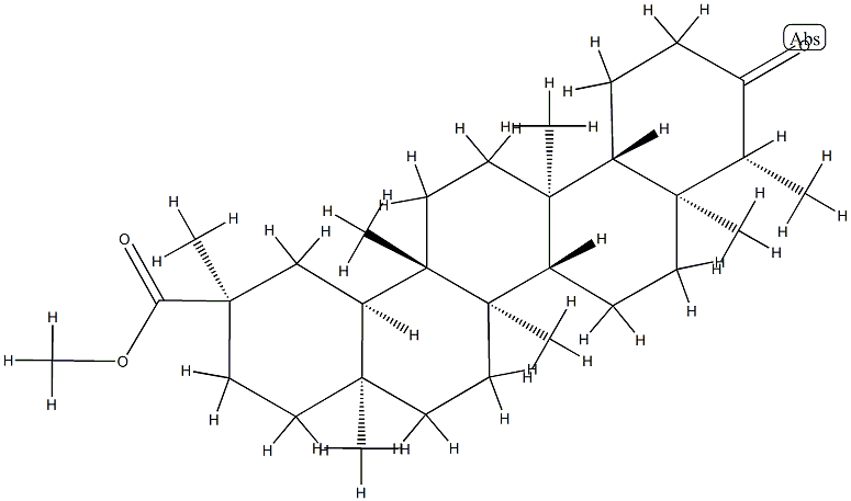 3-Oxo-D:A-friedooleanan-29-oic acid methyl ester Structure