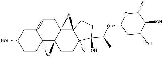 北五加皮苷N, 39946-41-3, 结构式