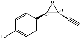Phenol, 4-[(2R,3R)-3-ethynyloxiranyl]-, rel- (9CI),399513-09-8,结构式