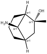 Bicyclo[3.2.1]octan-6-ol, 8-amino-6-methyl-, (1R,5R,6R,8R)-rel- (9CI) 化学構造式