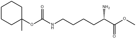 Nε-[(1-Methylcyclohexyl)oxycarbonyl]lysine methyl ester Struktur