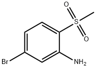 5-bromo-2-(methylsulfonyl)aniline 化学構造式