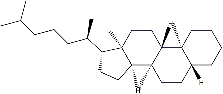 (20R,14β,17β)-5α-Cholestane Struktur