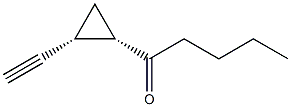 1-Pentanone, 1-[(1R,2S)-2-ethynylcyclopropyl]-, rel- (9CI) Structure