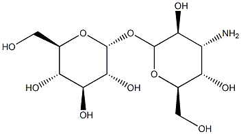 α-D-グルコピラノシル3-アミノ-3-デオキシ-α-D-アルトロピラノシド 化学構造式